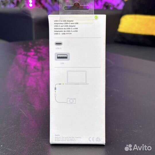 Адаптер Apple USB-C to USB (Оригинал, новый)
