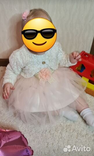 Детское нарядное платье 80