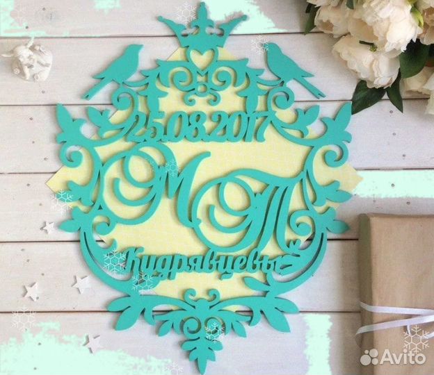 Монограмма на свадьбу (вензель)