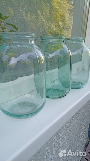 Банки стеклянные 0,8 л, 1л, 2л