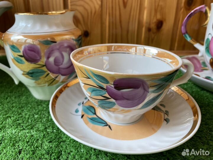 Чайная пара гигант Агашки Дулево