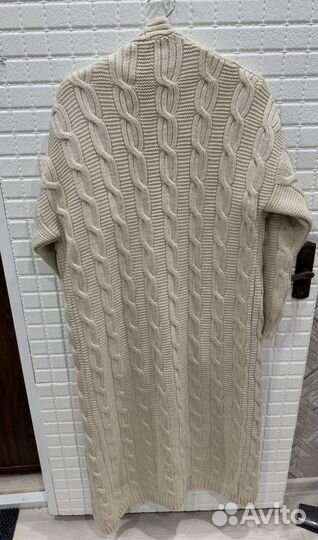 Кардиган женский длинный теплый