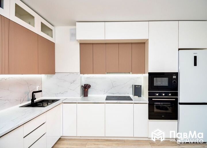 Кухонные гарнитуры Лофт в глянце 34