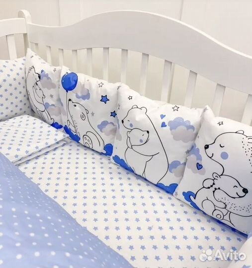 Бортики в детскую кроватку