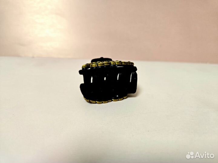 Крабик для волос Chanel чёрный бархатный