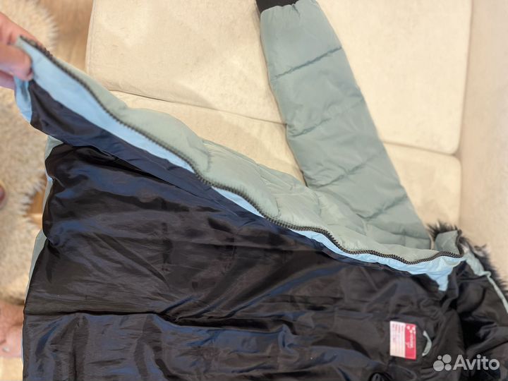 Новый детский пуховик,134-140см