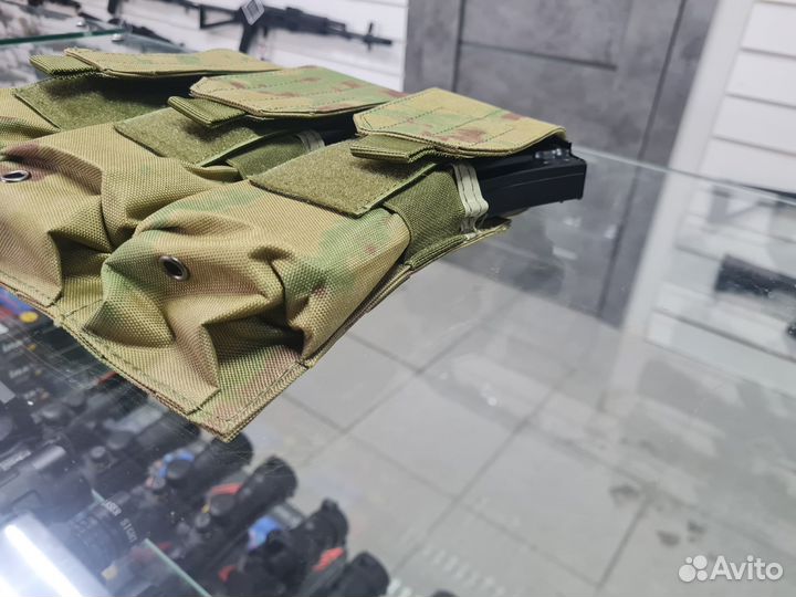 Подсумок Тройной закрытый мох