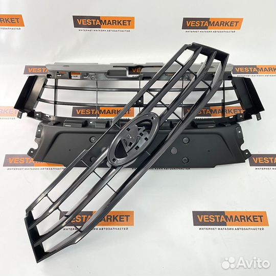 Комплект переделки решетки радиатора Веста в люкс