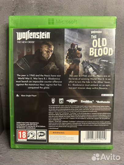 Wolfenstein The New Order + The Old Blood XO/SX