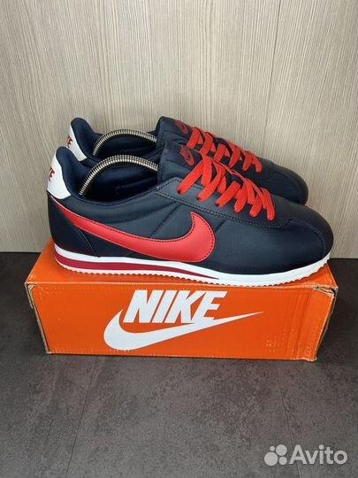 Кроссовки nike cortez classic navy red 41-46