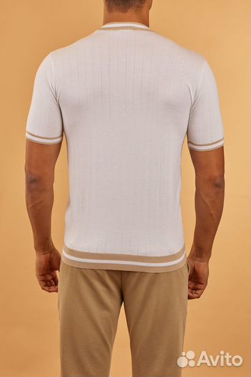 Футболка Eleventy премиум из льна и хлопка