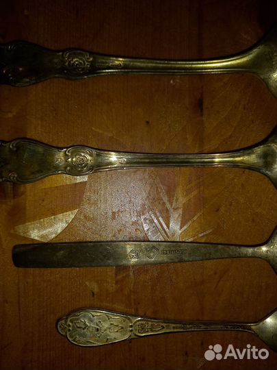 Столовые приборы СССР. Мельхиор. Ложки