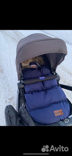 Зимний конверт в коляску