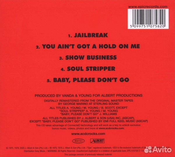 AC/DC - '74 Jailbreak (1 CD)