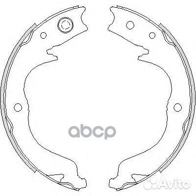 4748.00 колодки барабанные ручника Mitsubishi