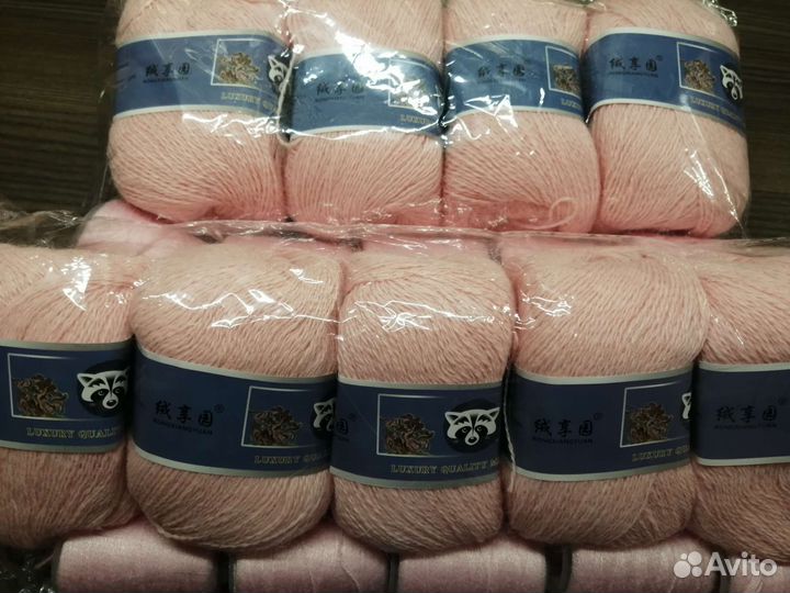 Пряжа пух норки