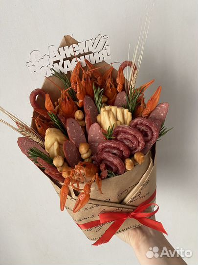 Мужские букеты съедобные