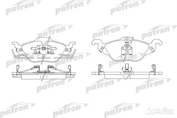 Колодки тормозные передние (177,6*62) Opel Astra F 91, Astra G 98