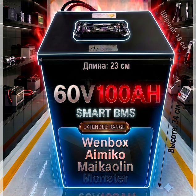 Аккумулятор 6Оv+10OAh(Новый) Электровелосипед U2U5