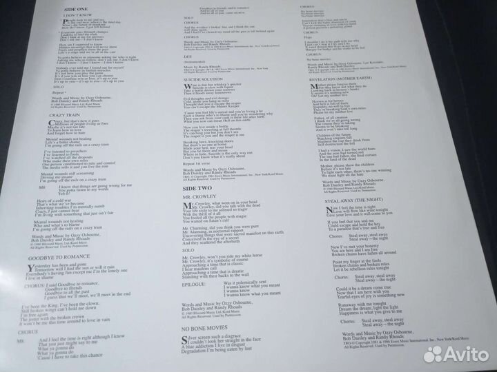 Ozzy Osbourne 1981 - 2011