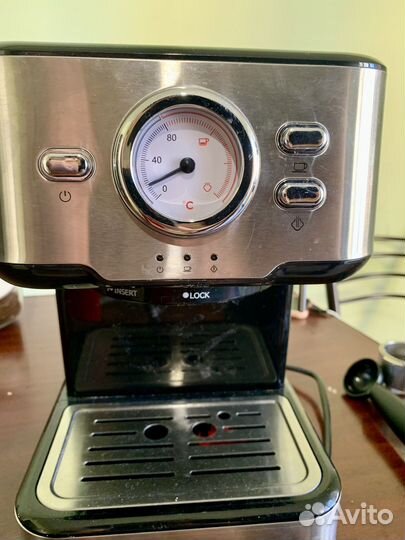 Кофеварка рожковая brayer BR 1101 серебристый