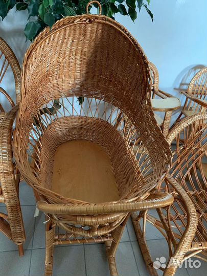 Кроватка-люлька из лозы