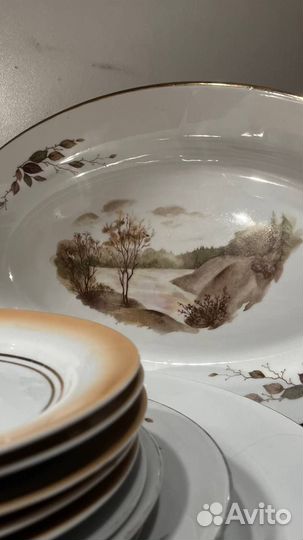 Столовый набор тарелок