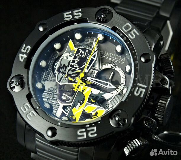 Часы Invicta DC Comic Batman Инвикта Бэтмен Черные
