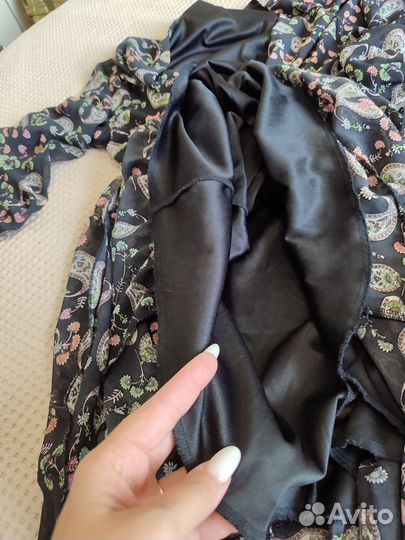 Платье чёрное с узором