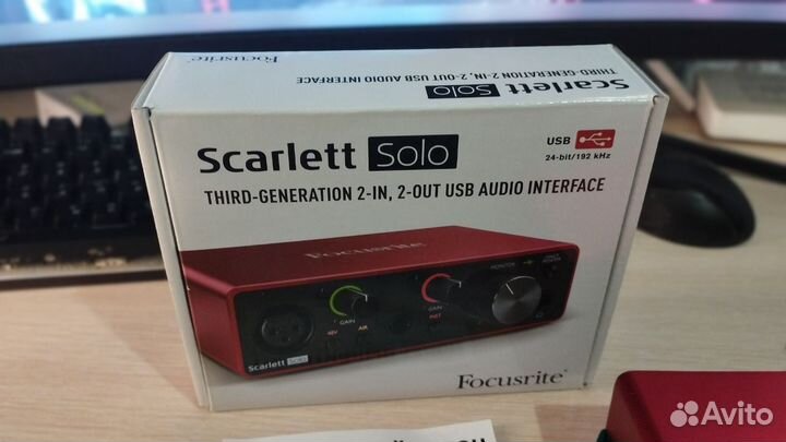 Звуковая карта Focusrite Scarlett Solo 3rd gen