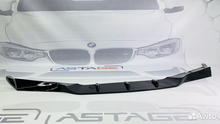 Сплиттер BMW M5 F90 до рест RKP стиль глянец
