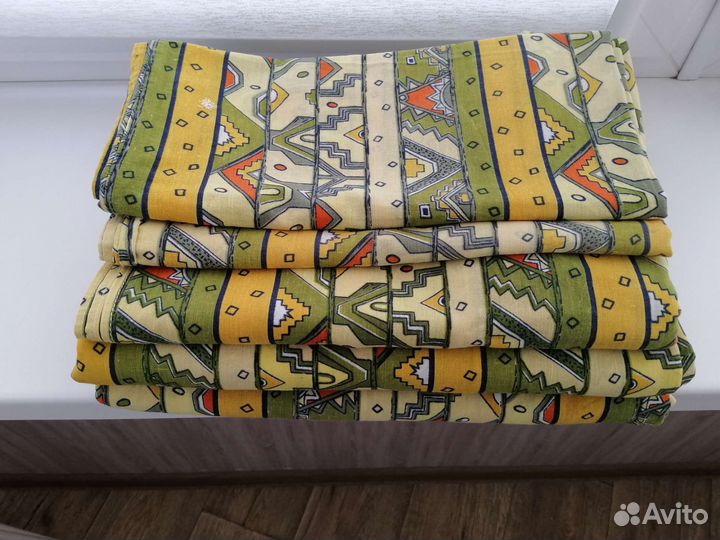 Постельное х/б 1,5сп б/у для дачи
