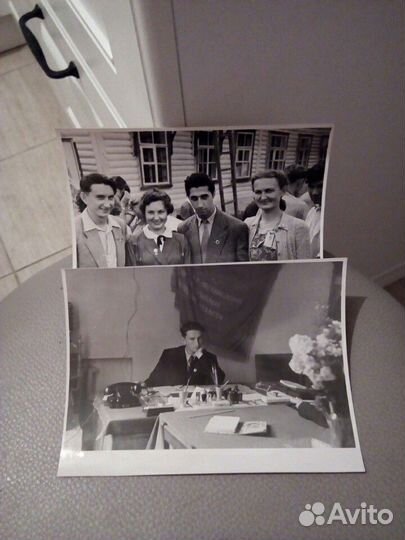 Комсомол «фестиваль 1957» фото набор2 штуки