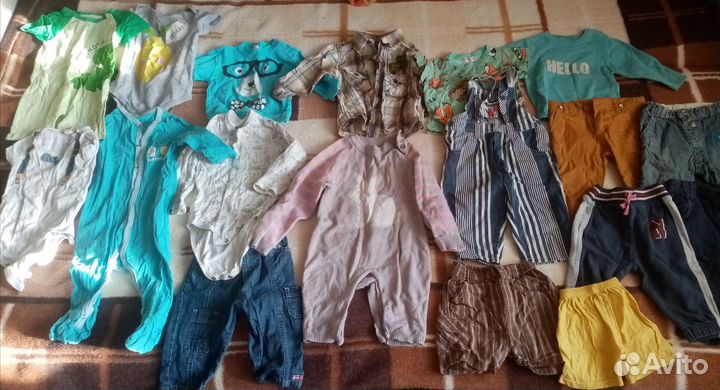 Вещи для мальчика пакетом 6-12 м