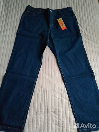 Новые мужские классические прямые джинсы