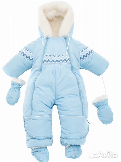 Зимний комбенизон на овчине 0-6 мес