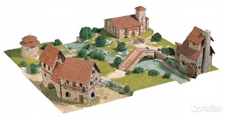 Домики Испания натур кирпичики. Конструктор дети