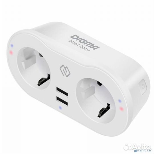 Digma Умная розетка DiPlug 400 EU Wi-Fi белый (TY1
