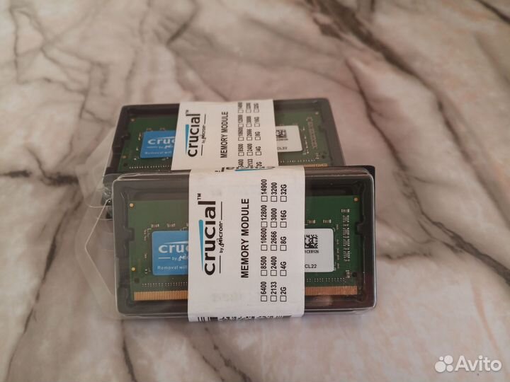 Ddr4 Crucial для ноутбука 8gb/3200mhz Новые