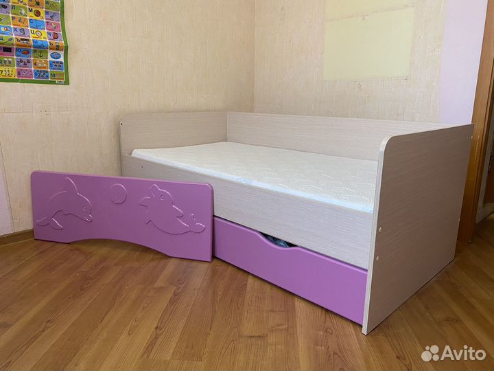 Детская кровать+матрас аскона