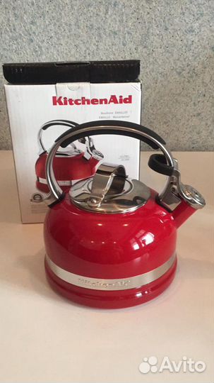 Чайник KitchenAid наплитный новый красный
