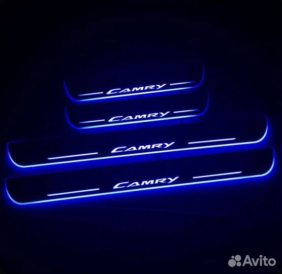 Светящиеся LED Пороги Camry 40/50/55/60/70