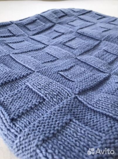 Плед детский вязаный