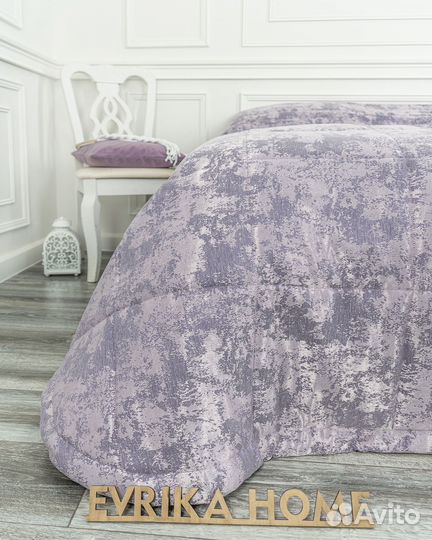 Покрывало зарина сирень новое плед на кровать