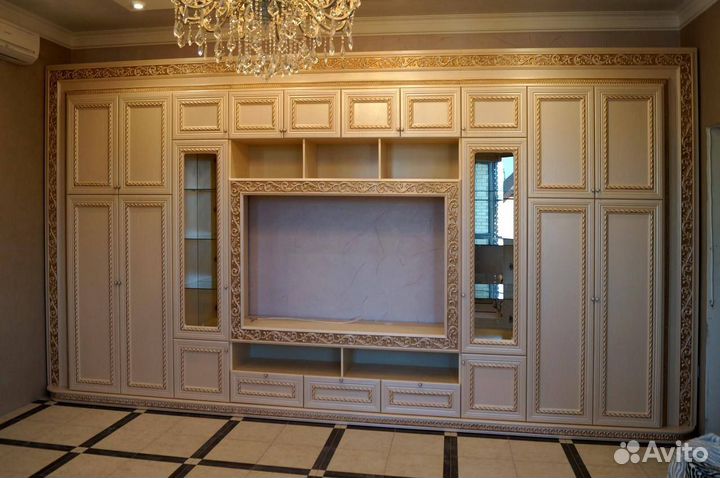 Мебель для гостиной с камином