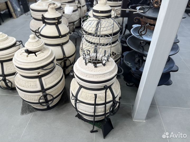 Тандыр Донской с откидной крышкой и этажеркой