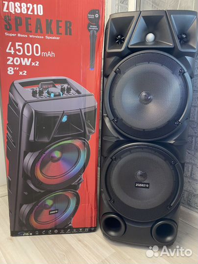 Колонка новая с караоке и bluetooth