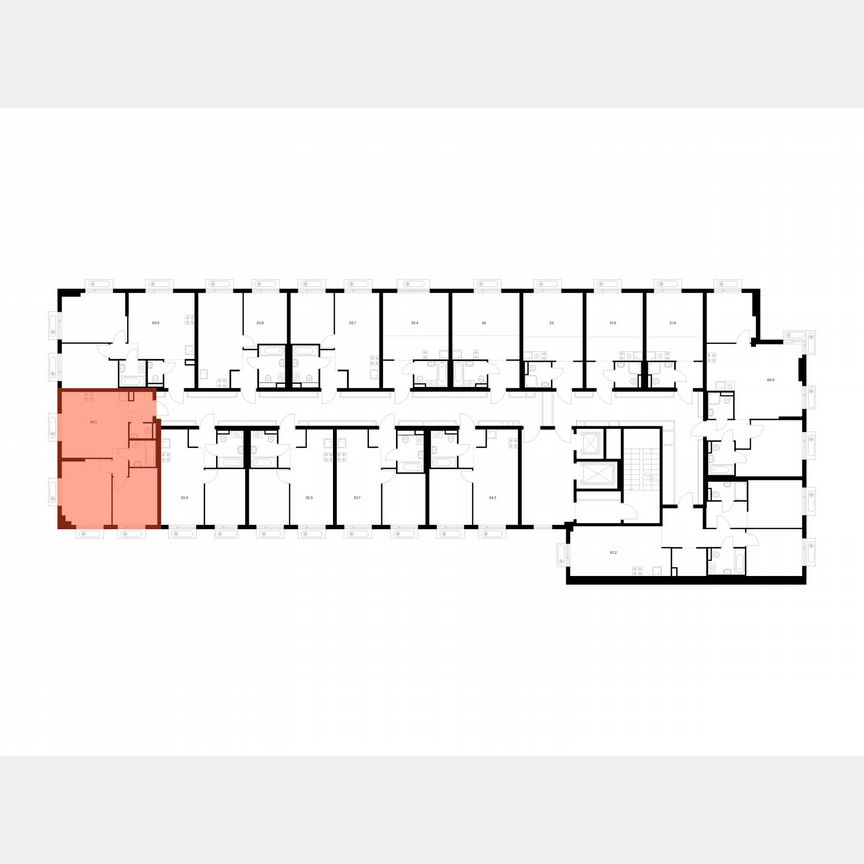 2-к. квартира, 49,5 м², 14/16 эт.