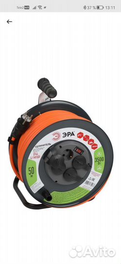 Удлинитель силовой Эра RMx-4es-3x2.5-50m-IP44