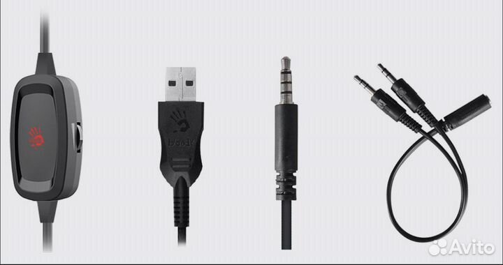 Игровые наушники с микрофоном A4Tech Bloody